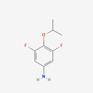 molecular formula C9H11F2NO B1444844 3,5-二氟-4-异丙氧基苯胺 CAS No. 942615-18-1