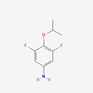 molecular formula C9H11F2NO B1444844 3,5-Difluoro-4-isopropoxyaniline CAS No. 942615-18-1