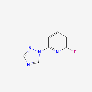 molecular formula C7H5FN4 B1444847 2-fluoro-6-(1H-1,2,4-triazol-1-yl)pyridine CAS No. 1248407-47-7