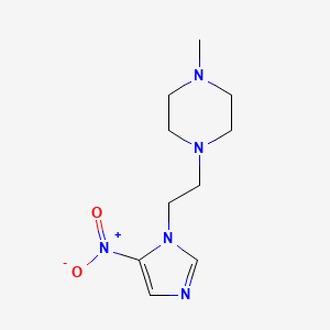 Piperazine, 1-methyl-4-(2-(5-nitro-1H-imidazol-1-yl)ethyl)-