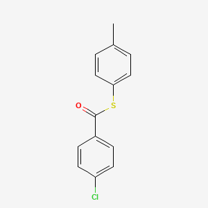 Benzenecarbothioic acid, 4-chloro-, S-(4-methylphenyl) ester