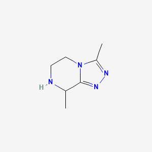 3,8-dimethyl-5H,6H,7H,8H-[1,2,4]triazolo[4,3-a]pyrazine