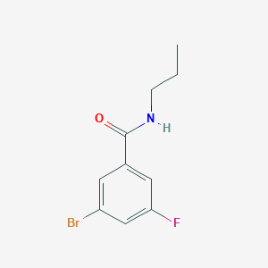molecular formula C10H11BrFNO B1444856 3-bromo-5-fluoro-N-propylbenzamide CAS No. 1329280-50-3