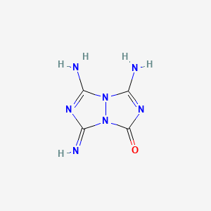 1H,5H-s-Triazolo(1,2-a)-s-triazol-1-one, 3,5,7-triimino-