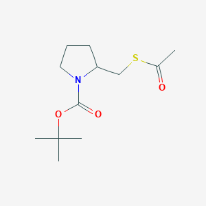 tert-Butyl 2-[(acetylsulfanyl)methyl]-1-pyrrolidinecarboxylate