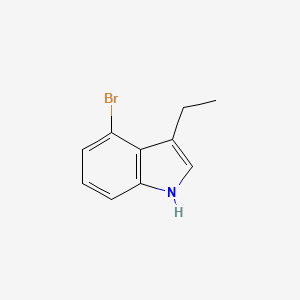 molecular formula C10H10BrN B1444868 4-bromo-3-ethyl-1H-indole CAS No. 1360963-68-3
