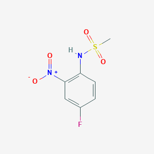 molecular formula C7H7FN2O4S B1444874 N-(4-氟-2-硝基苯基)甲磺酰胺 CAS No. 1455435-24-1