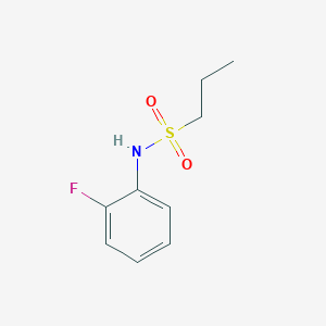 molecular formula C9H12FNO2S B1444875 N-(2-氟苯基)丙烷-1-磺酰胺 CAS No. 1239770-87-6