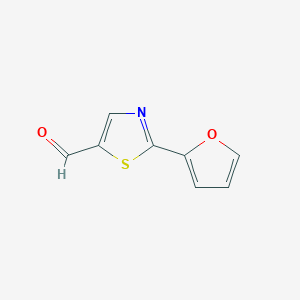 molecular formula C8H5NO2S B1444878 2-(Furan-2-yl)-1,3-thiazole-5-carbaldehyde CAS No. 1206972-65-7