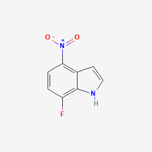 molecular formula C8H5FN2O2 B1444880 7-Fluoro-4-nitro-1H-indole CAS No. 548458-05-5