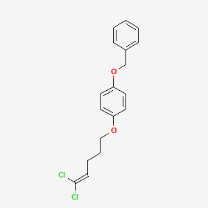 1-(Benzyloxy)-4-[(5,5-dichloropent-4-EN-1-YL)oxy]benzene