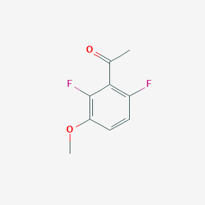 molecular formula C9H8F2O2 B1444882 2',6'-Difluoro-3'-methoxyacetophenone CAS No. 1206593-23-8