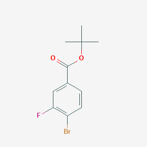 molecular formula C11H12BrFO2 B1444883 Tert-butyl 4-bromo-3-fluorobenzoate CAS No. 1057961-75-7