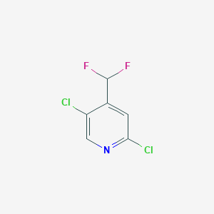 molecular formula C6H3Cl2F2N B1444885 2,5-Dichloro-4-(difluoromethyl)pyridine CAS No. 1374659-30-9