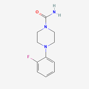 molecular formula C11H14FN3O B1444889 4-(2-Fluorophenyl)piperazine-1-carboxamide CAS No. 1179087-17-2