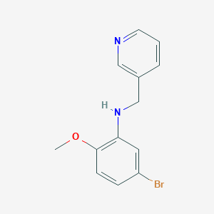 molecular formula C13H13BrN2O B1444898 5-溴-2-甲氧基-N-(吡啶-3-基甲基)苯胺 CAS No. 1306066-43-2