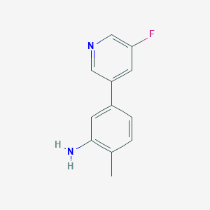 molecular formula C12H11FN2 B1444899 5-(5-Fluoropyridin-3-yl)-2-methylaniline CAS No. 1249778-79-7
