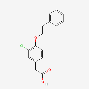 [3-Chloro-4-(2-phenylethoxy)phenyl]acetic acid