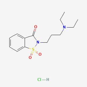 1,2-Benzisothiazol-3(2H)-one, 2-(3-(diethylamino)propyl)-, 1,1-dioxide, hydrochloride