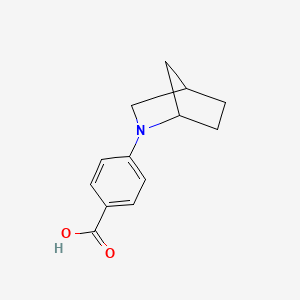 molecular formula C13H15NO2 B1444916 4-(2-Azabicyclo[2.2.1]heptan-2-yl)benzoic acid CAS No. 1306037-29-5