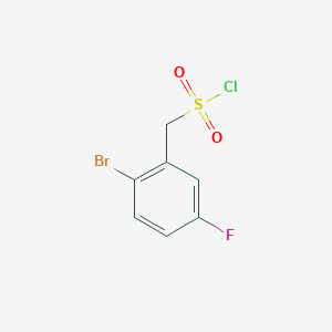 molecular formula C7H5BrClFO2S B1444918 (2-Bromo-5-fluorophenyl)methanesulfonyl chloride CAS No. 1184712-30-8