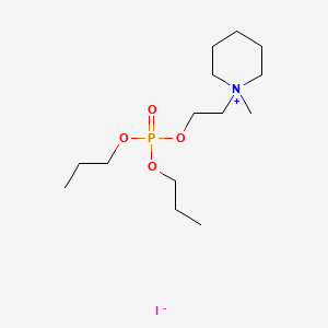 Piperidinium, 1-(2-hydroxyethyl)-1-methyl-, iodide, dipropylphosphate