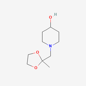 1-[(2-Methyl-1,3-dioxolan-2-yl)methyl]piperidin-4-ol