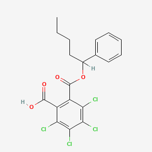 Phthalic acid, tetrachloro-, mono(1-phenylpentyl) ester