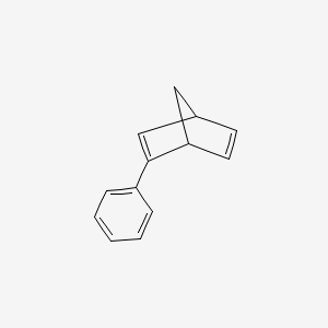 molecular formula C13H12 B14449411 Bicyclo(2.2.1)hepta-2,5-diene, 2-phenyl- CAS No. 74437-39-1