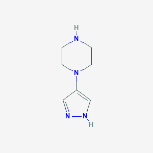 molecular formula C7H12N4 B1444944 1-(1H-Pyrazol-4-yl)pipérazine CAS No. 1249151-02-7