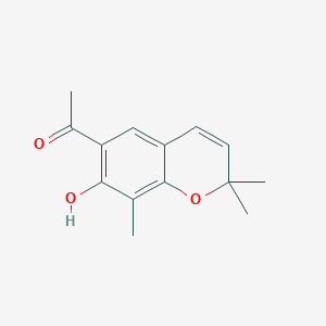 1-(7-Hydroxy-2,2,8-trimethyl-2H-1-benzopyran-6-yl)ethan-1-one