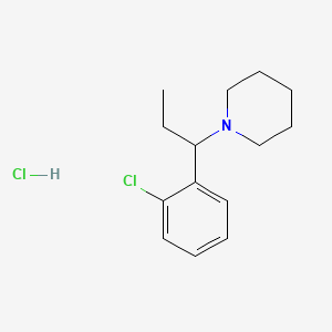 1-(o-Chloro-alpha-ethylbenzyl)piperidine hydrochloride