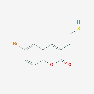 6-Bromo-3-(2-sulfanylethyl)-2h-chromen-2-one