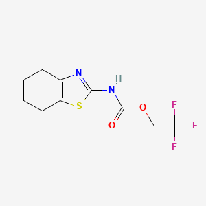 molecular formula C10H11F3N2O2S B1444951 2,2,2-三氟乙基 N-(4,5,6,7-四氢-1,3-苯并噻唑-2-基)氨基甲酸酯 CAS No. 1479623-29-4