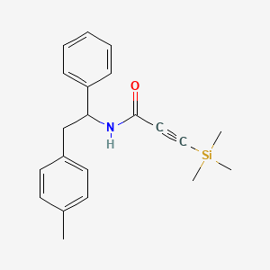 N-[2-(4-Methylphenyl)-1-phenylethyl]-3-(trimethylsilyl)prop-2-ynamide