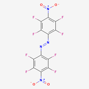 molecular formula C12F8N4O4 B14449544 Azobenzene, 2,2',3,3',5,5',6,6'-octafluoro-4,4'-dinitro- CAS No. 74632-45-4