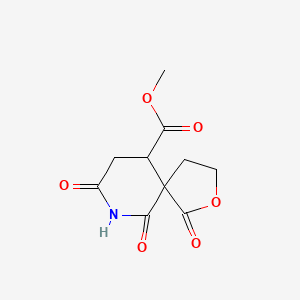 2-Oxa-7-azaspiro[4.5]decane-10-carboxylic acid, 1,6,8-trioxo-, methyl ester