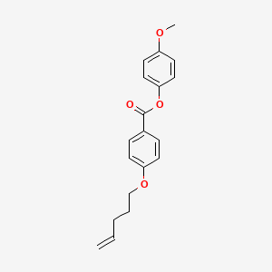 Benzoic acid, 4-(4-pentenyloxy)-, 4-methoxyphenyl ester