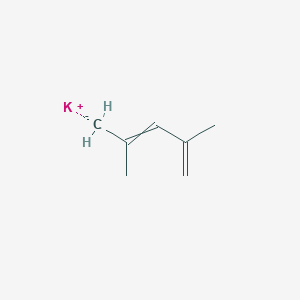 potassium;4-methanidyl-2-methylpenta-1,3-diene