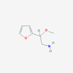 molecular formula C7H11NO2 B1444959 2-呋喃乙胺，β-甲氧基- CAS No. 98431-68-6