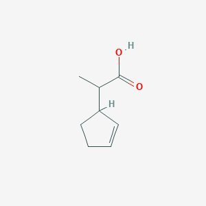 2-(Cyclopent-2-en-1-yl)propanoic acid