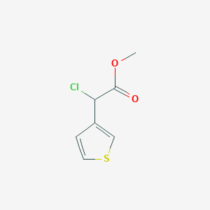 molecular formula C7H7ClO2S B1444963 2-氯-2-(噻吩-3-基)乙酸甲酯 CAS No. 1249784-85-7