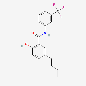 Benzamide, 5-butyl-2-hydroxy-N-(3-(trifluoromethyl)phenyl)-