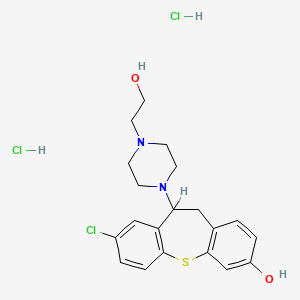 3-chloro-5-[4-(2-hydroxyethyl)piperazin-1-yl]-5,6-dihydrobenzo[b][1]benzothiepin-9-ol;dihydrochloride