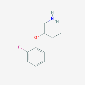 molecular formula C10H14FNO B1444970 1-[(1-氨基丁烷-2-基)氧基]-2-氟苯 CAS No. 883539-29-5