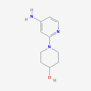 molecular formula C10H15N3O B1444973 1-(4-Aminopyridin-2-yl)piperidin-4-ol CAS No. 1248018-69-0