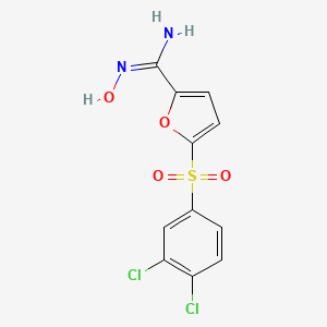 2-Furancarboximidamide, 5-((3,4-dichlorophenyl)sulfonyl)-N-hydroxy-