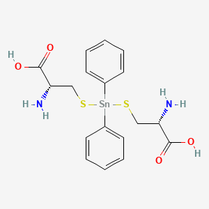 (2R)-2-amino-3-[[(2R)-2-amino-2-carboxyethyl]sulfanyl-diphenylstannyl]sulfanylpropanoic acid