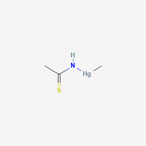 Mercury, methyl(thioacetamido)-