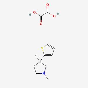 1,3-Dimethyl-3-(2-thienyl)pyrrolidine ethanedioate